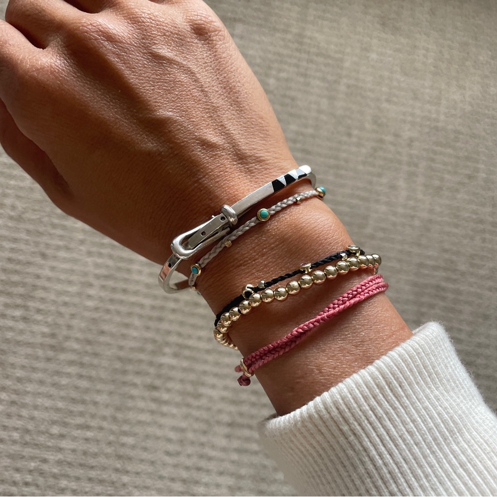 Sterling silver buckle closure Mexican Navajo bracelet for small wrist